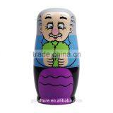 6PCS Wooden Russian Hand Painted Nesting Dolls Babushka Matryoshka Gift Ethnic Doll The Enormous Turnip Theme thumbnail-3