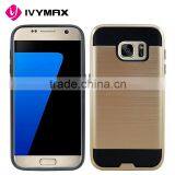 IVYMAX Top Quality Hybrid Metallic Rubberized Hard Cover Phone Case for Samsung Galaxy s7