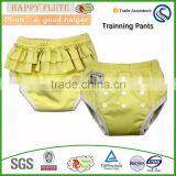 2016 New Wholesale Happy Flute Baby Pants Diaper Pul Diapers Princess Dress for Girl Colorful Free Shipping thumbnail-1