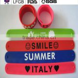 Alibaba supplier factory wholesale item silicone bracelets&silicone slap wristband/band
