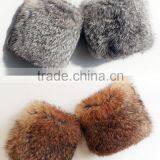 Winter Oversleeve Luxurious Rabbit Fur Real Coat Fur Cuff thumbnail-4