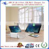 Customized 40W 5V 8A 5 Port Desktop Charger USB Wall Charger for Ipad,iphone,android,samusung Tab thumbnail-5