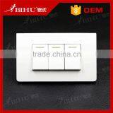 High Temperature Resistance Fireproof PC Panel 4 Gang 1 Way 2 Way Wall Switch thumbnail-4