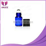 3ml cobalt blue roll on bottle with steel roller ball