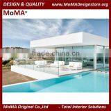 MA-2113R Patio Furniture Luxury Apartment Modern White Outdoor Sofa Set thumbnail-4