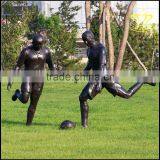 Campus Square Stainless Steel Sports Figure Sculpture City Landscape Bronze Sculpture thumbnail-2