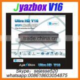 2015 Jyazbox Ultra HD V16 FTA Digital Satellite TV Receiver With Turbo 8psk JB200 and Wifi Adapter JyazBox V16 for North America