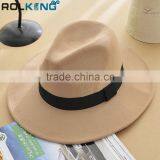 Customized Felt Hat Wide Brim Men Felt Fedora Hat thumbnail-2