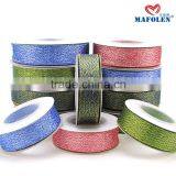 Christmas Decorations Made in China Sparkle Glitter Ribbon 1.5 Inch Glow in Dark thumbnail-5