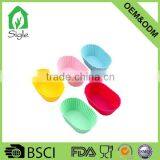 Silicone Oval Shape Muffin/ Cake Pan thumbnail-1