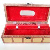 ANTIQUE LOOK, ARTIFICIAL LEATHER FINISH, WOODEN HANDMADE BANGLE BOX / BRACELET BOX- 1-ROLL thumbnail-4