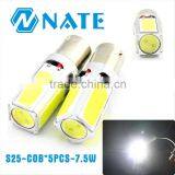2014 Wholesale and Superbright S25-COB*5PCS-7.5W Cob Car Led Light Turn Light