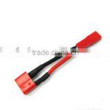 100mm 22awg Silicone Wire JST Connector to Deans T Plug