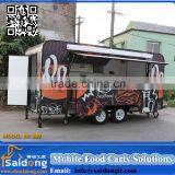 Mobile Fast Food Car Big Wheels Outdoor Food Cart Catering thumbnail-2