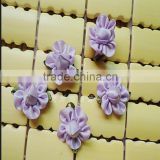wholesale 2015 popular competitive price Handmade craft single-face 100% polyester miniature ribbon flowers artificial