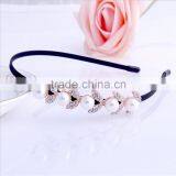 Fashion Korean Pearl Headband, Rhinestone Headband For Ladies thumbnail-2