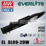 ADC12 Standard Die-casting Aluminum CRI>70 0.9 Power Factor 20w Led Light Street