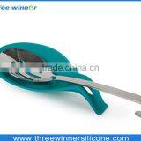 silicone spoon rest holder,shape spoon rest for fork and spoon