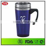 450 ml double wall Imprinted travel mug with handle