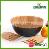 2016 Xiamen HBD- High Quality Wood Bamboo Serving Bowls thumbnail-3