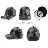 American Style Custom Plain Sport Hats Leather Baseball Cap thumbnail-3