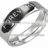 Forever stainless steel wedding ring