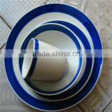 Blue and White Porcelain Dinnerware Set / Poland Porcelain Dinnerware Set / Colorful Porcelain Dinnerware Sets thumbnail-3