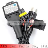 AES Good quality HID bi xenon H4 Wire harness for 35W and 55W for projector lens