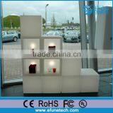 Waterproof Plastic Rgb Color Changing Event Display Decorative Illuminated Storage Diy Cube Shelf