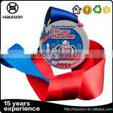 Shiny Black Nickel Cut Out Iron Material Man Sunshine Coast Full Bright Color Soft Enamel Running Marathon Finisher Award Medals thumbnail-2