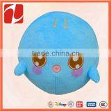 OEM Small Cute Blue Round Plush Fish Toy