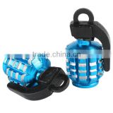 2PCS Grenade Car&Motorcycle Tyre Tire Air Valve Cap universal -Blue cool new