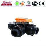 Standard U-PVC Three Union Ball Valve thumbnail-1