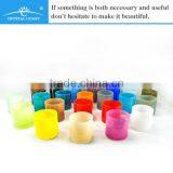 2014 Hot Classcia Handblown Wholesale Unique Tealight Insert Church Decorative Mini Round Color Glass Candle Jar thumbnail-1