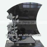 2014 New Style Natural Stone Funerary Grave Markers Gravestone Flower (24 Years Factory) thumbnail-1