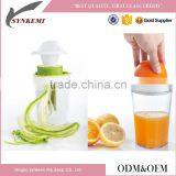 2 in 1 Multifunctional Plastic Kitchen Tools Manual Citrus Juicer and Spiral Vegetable Slicer Grater thumbnail-1