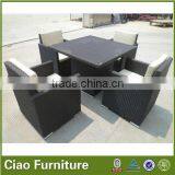 Space Saving Outdoor Rattan Cafe Table Chair Set thumbnail-1