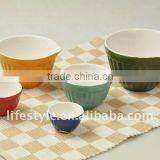 5Pcs Stoneware Measuring Cups, Colorful thumbnail-1