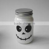 Colorful Halloween Decoration Skull Glass Jar With Lid thumbnail-5