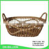 New Oval Bulk Kitchen Vegetable Wicker Storage Basket thumbnail-3