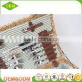 China Factory Custom Cheap Wholesale Personalized Luxury 4 - 6 Person Willow Woven Wicker Picnic Basket Set thumbnail-4