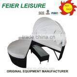 New Style Rattan Round Chaise Lounge Chair thumbnail-5