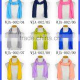 Baby Girls Luxuries Washable Solid Color Fashion Scarf Various Color Silk Scarf thumbnail-5