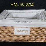 2016 Good Quality Colored Willow Storage Basket thumbnail-1