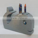 Hot Sell Wooden Whale Crayon Holder Nursery Decor Party Favors Made in China thumbnail-1