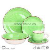 Handpainting Green 20pcs Dinnerware Set thumbnail-1
