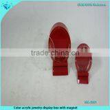 Color Acrylic Jewelry Display Box With Lid thumbnail-1