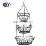 Wedding Fruit Decoration Metal Wire 3 Tier Display Basket thumbnail-5