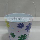 Metal Flower Bucket With Printing Decoration thumbnail-2