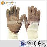 SUNNYHOPE Brown Latex Coated Back Open Safety Gloves thumbnail-1